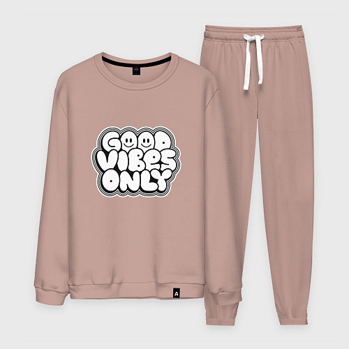 Мужской костюм Goof vibes black / Пыльно-розовый – фото 1