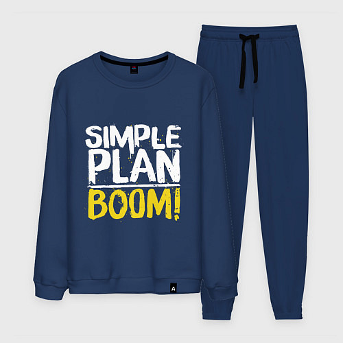 Мужской костюм Simple plan - boom / Тёмно-синий – фото 1