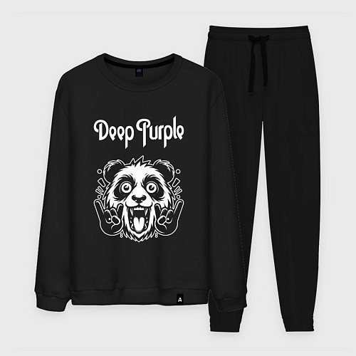Мужской костюм Deep Purple rock panda / Черный – фото 1