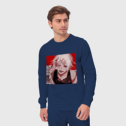 Костюм хлопковый мужской Токийский гуль Сузуя, цвет: тёмно-синий — фото 2