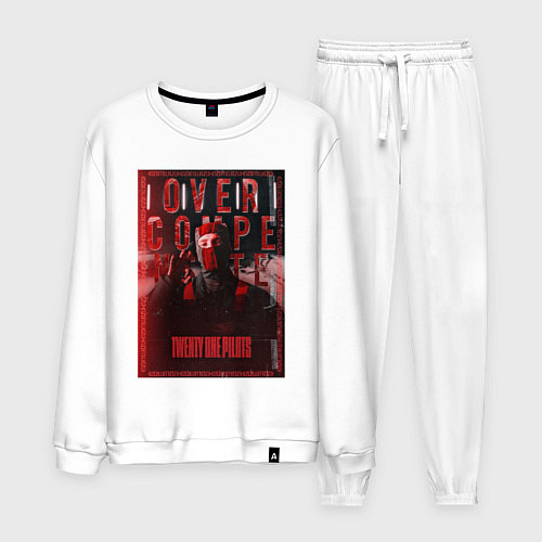 Мужской костюм В маске - Twenty one pilots / Белый – фото 1