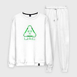 Костюм хлопковый мужской UAC зелёный повреждённый, цвет: белый