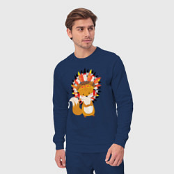 Костюм хлопковый мужской Fox indian, цвет: тёмно-синий — фото 2