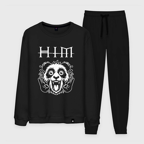 Мужской костюм HIM rock panda / Черный – фото 1