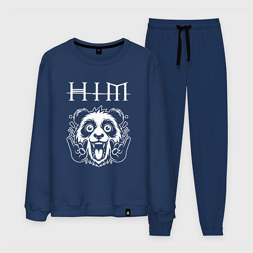 Мужской костюм HIM rock panda / Тёмно-синий – фото 1
