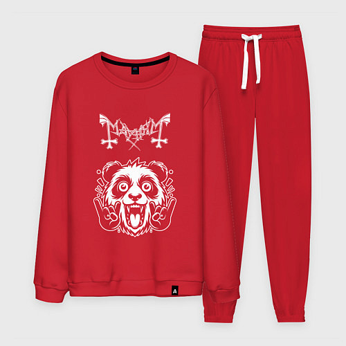 Мужской костюм Mayhem rock panda / Красный – фото 1