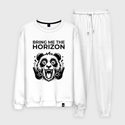 Мужской костюм Bring Me the Horizon - rock panda / Белый – фото 1