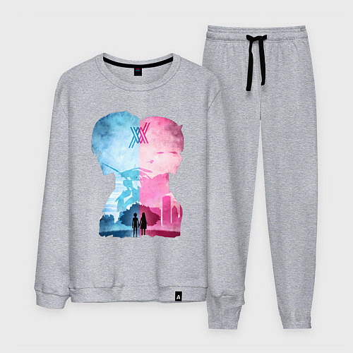 Мужской костюм Милый во Франксе Хиро / Меланж – фото 1