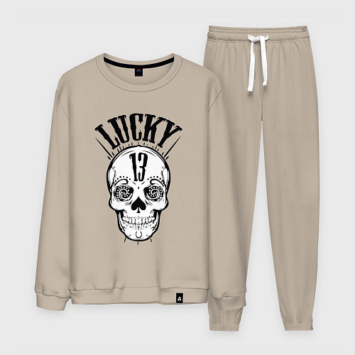 Мужской костюм Lucky skull / Миндальный – фото 1