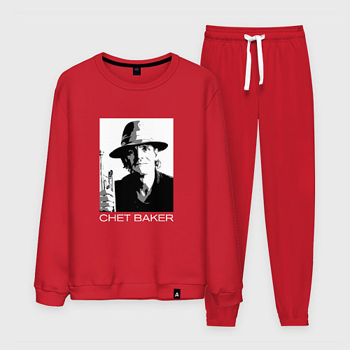 Мужской костюм Chet Baker jazz legend / Красный – фото 1