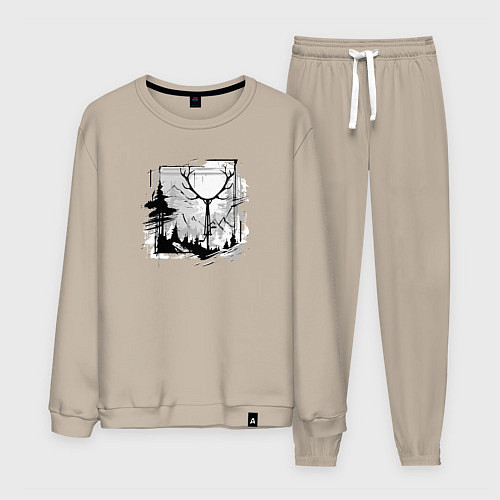 Мужской костюм Осеннее приключение / Миндальный – фото 1