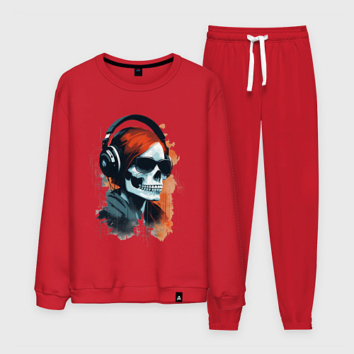 Мужской костюм Grunge redhead girl skull / Красный – фото 1