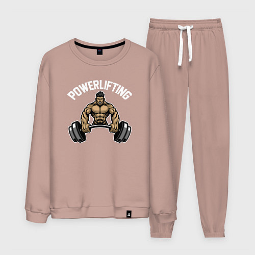Мужской костюм Powerlifting gym / Пыльно-розовый – фото 1