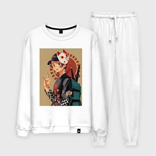 Мужской костюм Тандзиро Камадо Арт / Белый – фото 1