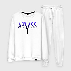 Костюм хлопковый мужской Бездна, цвет: белый