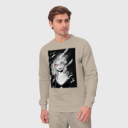 Костюм хлопковый мужской Senpai девушка, цвет: миндальный — фото 2