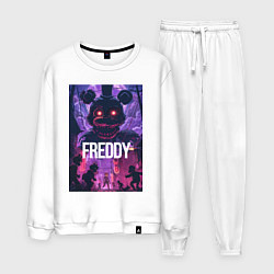 Костюм хлопковый мужской Freddy - мишка Фредди, цвет: белый