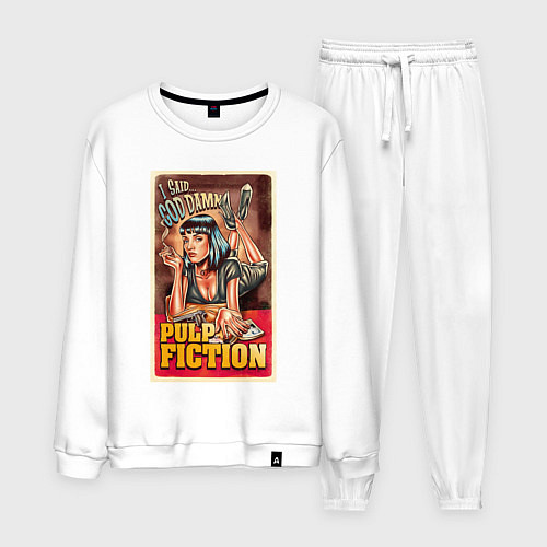 Мужской костюм Криминальное чтиво - Ума / Белый – фото 1