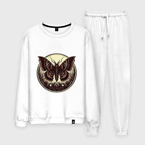 Мужской костюм Жуткие монстры и бабочка / Белый – фото 1