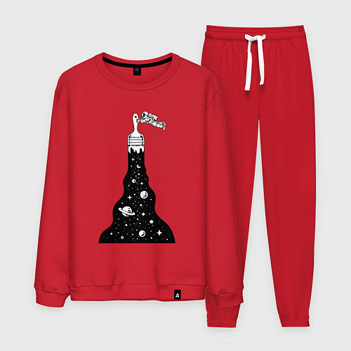 Мужской костюм Художник космонавт / Красный – фото 1