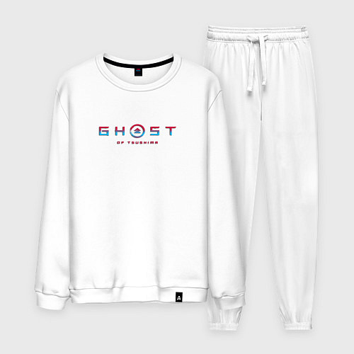 Мужской костюм Ghost of tsushima gradient logo japan / Белый – фото 1