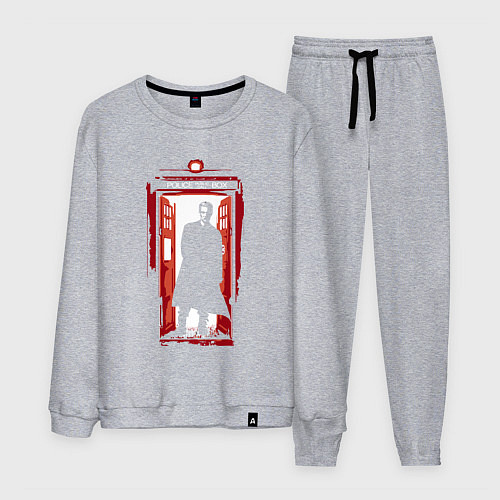 Мужской костюм Tardis red / Меланж – фото 1