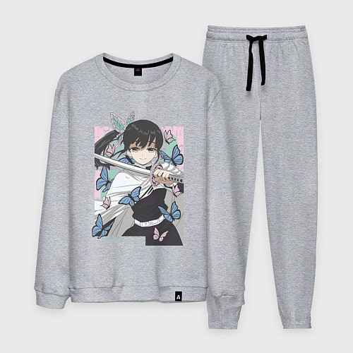 Мужской костюм Клинок рассекающий демонов Канао Цуюри квадрат / Меланж – фото 1