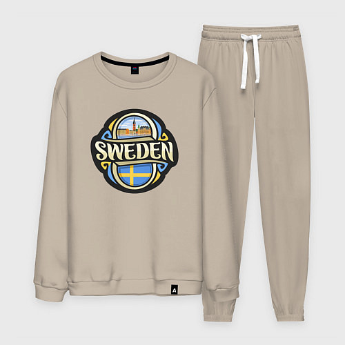 Мужской костюм Моя Швеция / Миндальный – фото 1