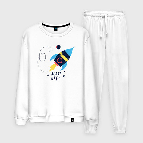 Мужской костюм Взлетаем / Белый – фото 1