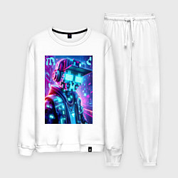 Мужской костюм Minecraft and Cyberpunk collaboration - ai art neo