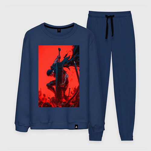 Мужской костюм Берсерк Гатс Драгонслейер / Тёмно-синий – фото 1