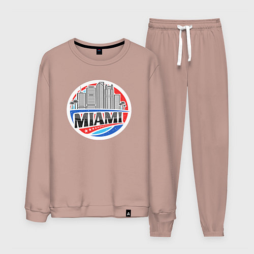 Мужской костюм США Майами / Пыльно-розовый – фото 1