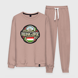 Костюм хлопковый мужской Hungary, цвет: пыльно-розовый