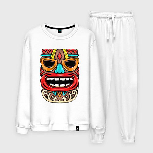 Мужской костюм Tiki mask / Белый – фото 1