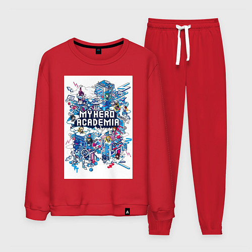 Мужской костюм Моя геройская академия Эйдзиро Кирисима / Красный – фото 1