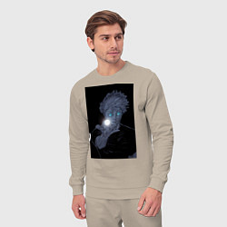 Костюм хлопковый мужской Магическая битва Сатору Годзё сильнейших маг, цвет: миндальный — фото 2