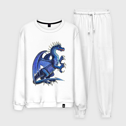 Мужской костюм Azure dragon / Белый – фото 1