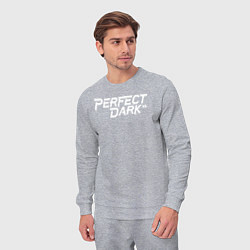 Костюм хлопковый мужской Perfect dark logo, цвет: меланж — фото 2