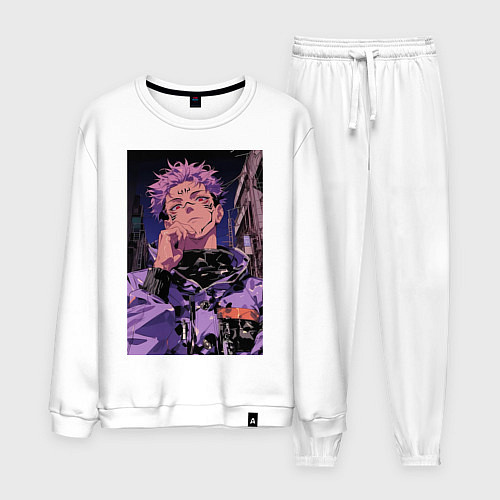 Мужской костюм Магическая битва Юдзи Итадори токио / Белый – фото 1