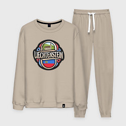 Костюм хлопковый мужской Лихтенштейн, цвет: миндальный