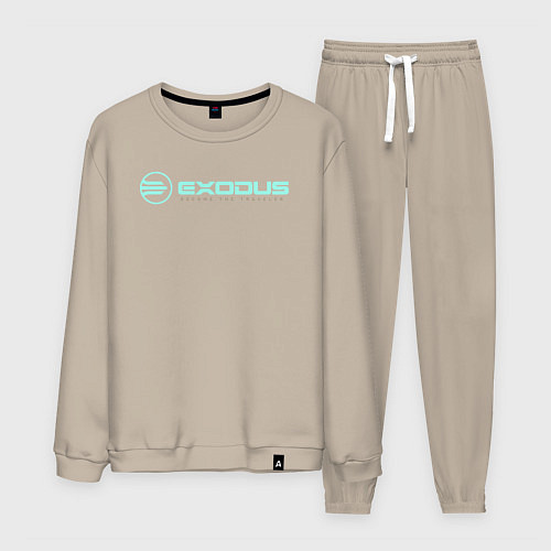 Мужской костюм Exodus logo / Миндальный – фото 1