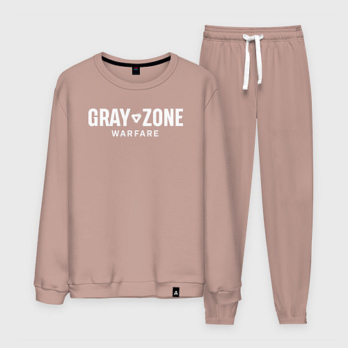 Мужской костюм Gray zone warfare logo / Пыльно-розовый – фото 1