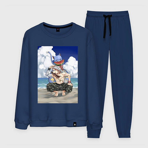 Мужской костюм Хвост Феи Хэппи Нацу Драгнил / Тёмно-синий – фото 1