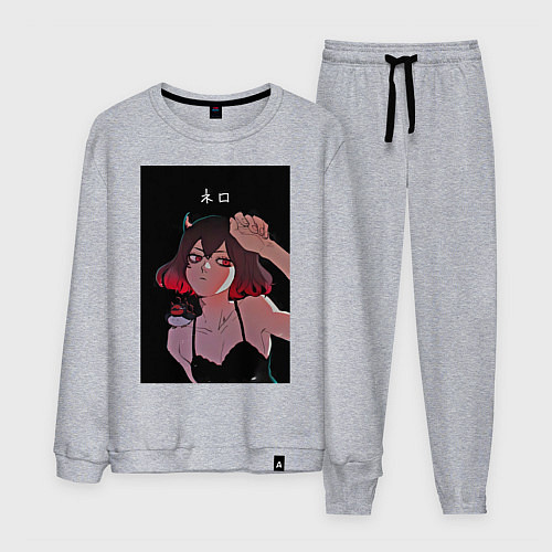 Мужской костюм Чёрный клевер неро / Меланж – фото 1