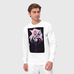 Костюм хлопковый мужской Последний Серафим Микаэла Хякуя вампир, цвет: белый — фото 2