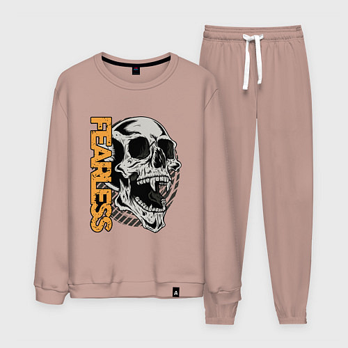 Мужской костюм Череп с клыками / Пыльно-розовый – фото 1