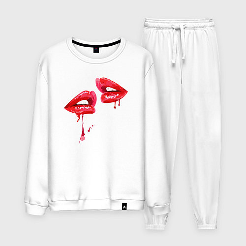 Мужской костюм Sexy lips / Белый – фото 1