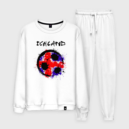 Мужской костюм Сборная Исландии / Белый – фото 1