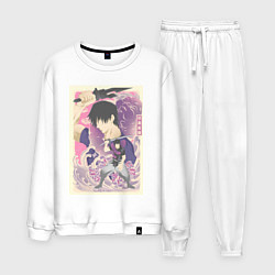 Костюм хлопковый мужской Магическая битва Тодзи Фусигуро сильнейший, цвет: белый