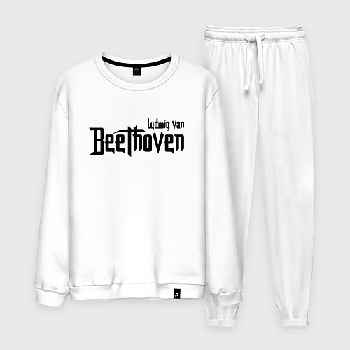 Мужской костюм Бетховен чёрный / Белый – фото 1